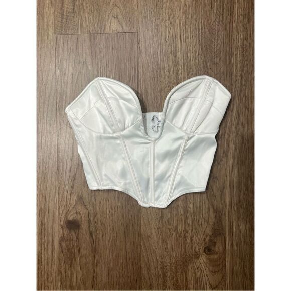 Princess Polly Irvine strapless stop - White size 2 NWOT - Picture 6 of 8